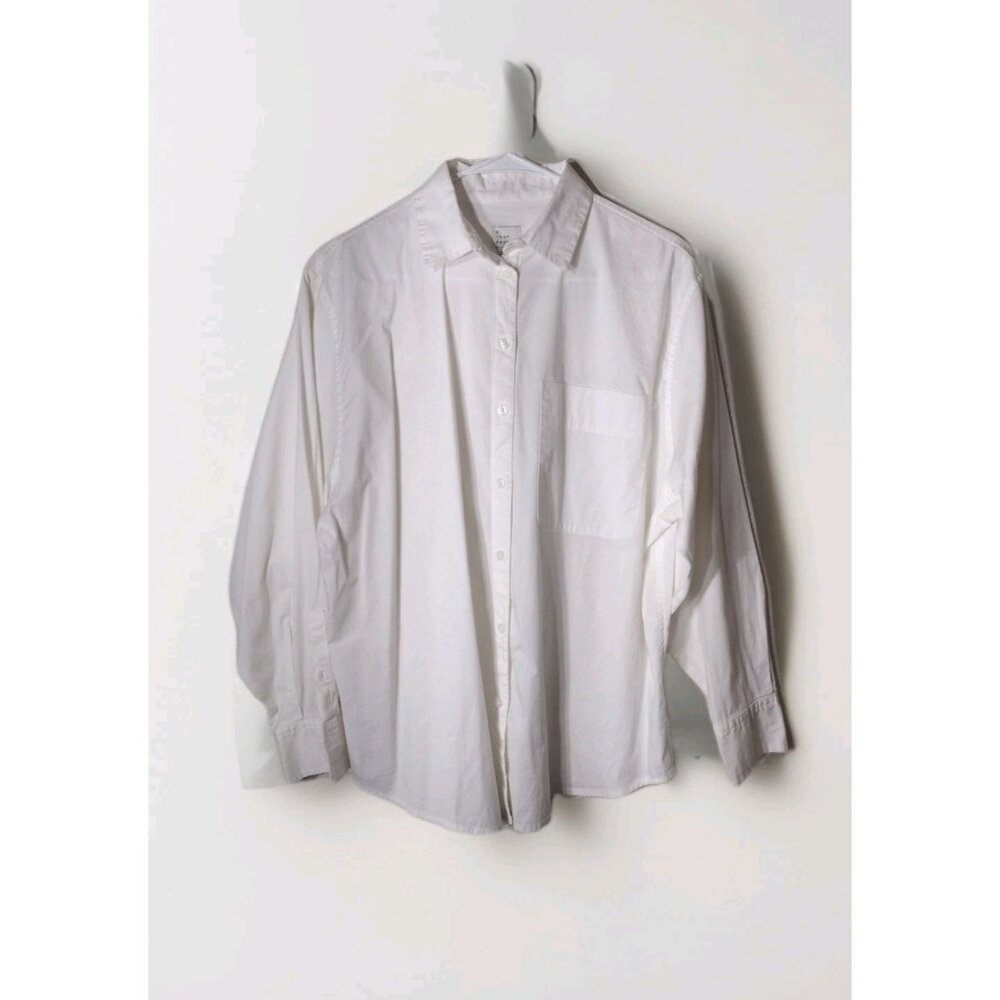 A New Day Top Small Button Down Long Sleeve Basic